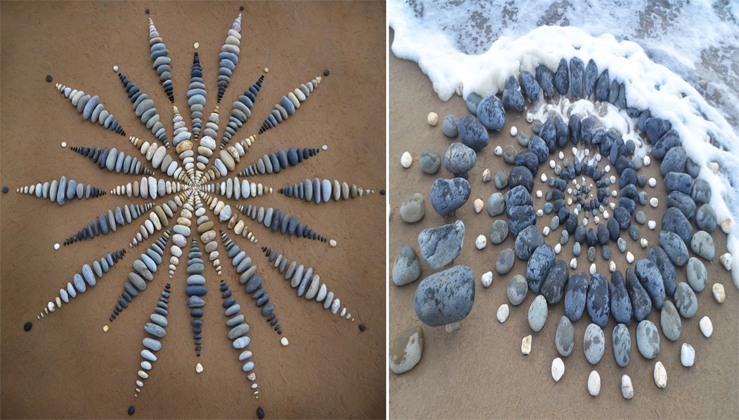 Land Artist Surprises Beach Goers By Leaving Striking Stone ...