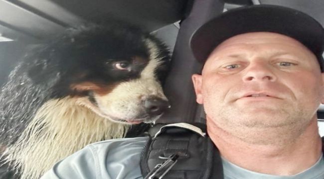 Heroic Firefighter Rescues Grateful Dog From Hurricane Milton Floodwaters