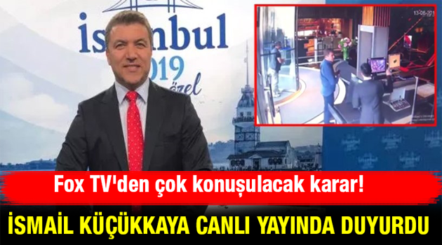 İsmail Küçükkaya canlı yayında duyurdu